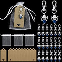 UBERMing 20 Piezas Regalos de Ángel de Guarda + Bolsa de Organza + Etiqueta Papel de Estraza Ángel de la Guarda con…